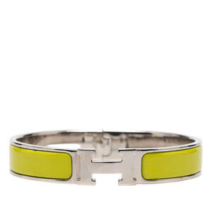 Pre-Loved Hermes Narrow Enamel Clic H Bracelet PM